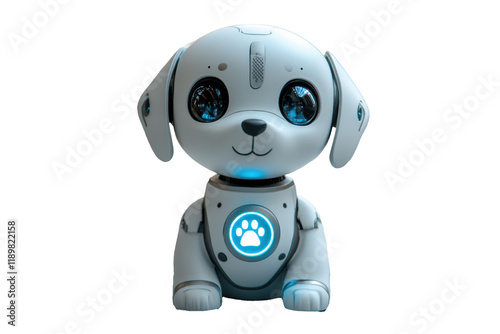 A futuristic animal noid dog robot transparent background photo