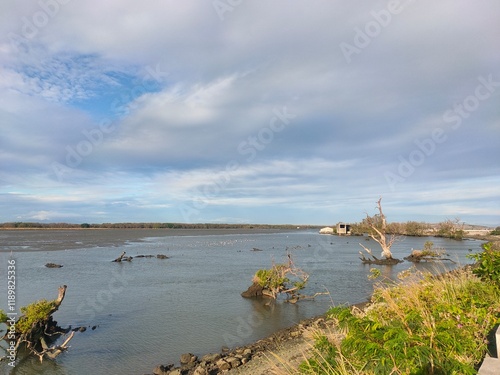 Malabon dike on a cold January 2025 morning