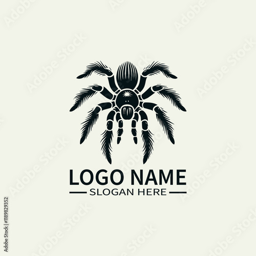 Tarantula Logo Design, Venomous Spider Logo, Arachnid Logo, Creepy Crawler Logo, Exotic Pet Logo photo