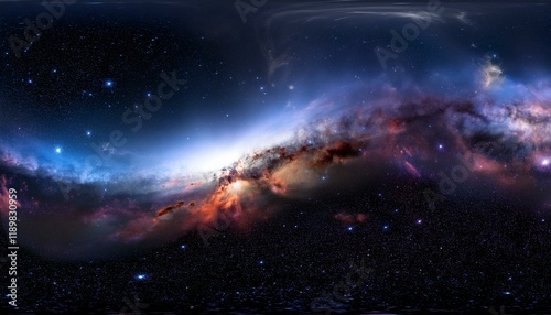 360 degree space nebula panorama equirectangular projection environment map hdri spherical photo