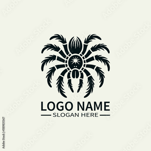 Tarantula Logo Design, Venomous Spider Logo, Arachnid Logo, Creepy Crawler Logo, Exotic Pet Logo photo