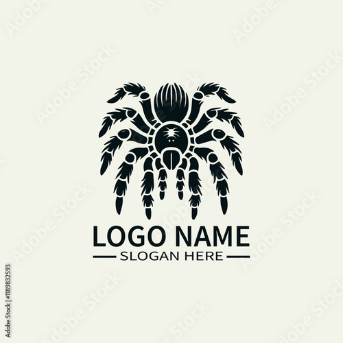 Tarantula Logo Design, Venomous Spider Logo, Arachnid Logo, Creepy Crawler Logo, Exotic Pet Logo photo