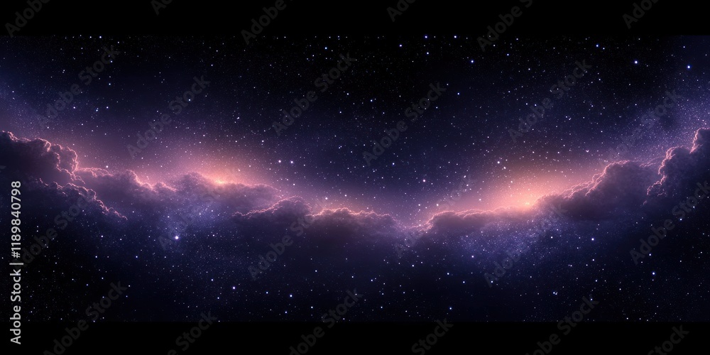 Hyper-realistic Night Sky View with Vibrant Nebulae Countless Stars and Soft Glows in a Spherical Panorama Hyper-realistic Night Sky View with Vibrant Nebulae Countless Stars and Soft Glows in a Spherical Panorama