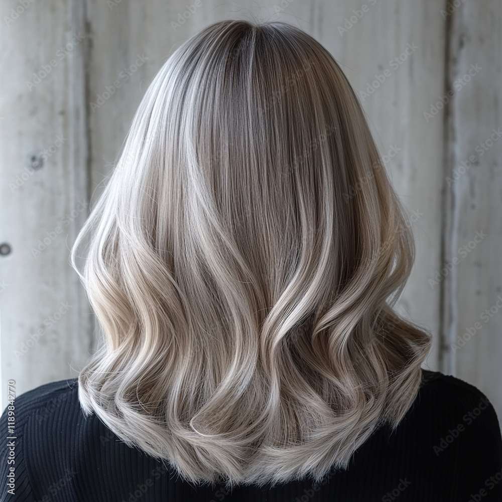 Fototapeta premium Wavy Blonde Hair: Style, Beauty, and Care