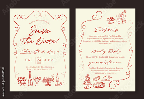 Minimalist Wedding Invitation Design Elegant and Modern Style For Timeless Celebrations