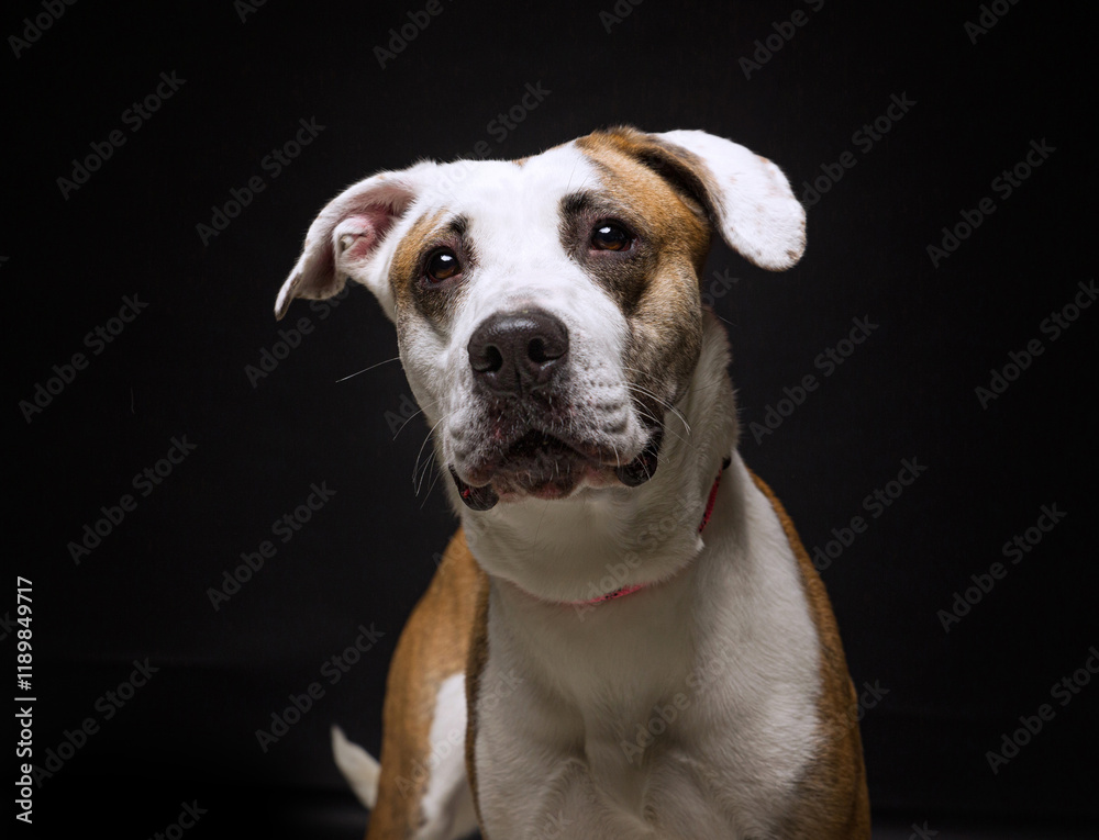 cute dog on an isolated background in a studio shot cute dog on an isolated background in a studio shot