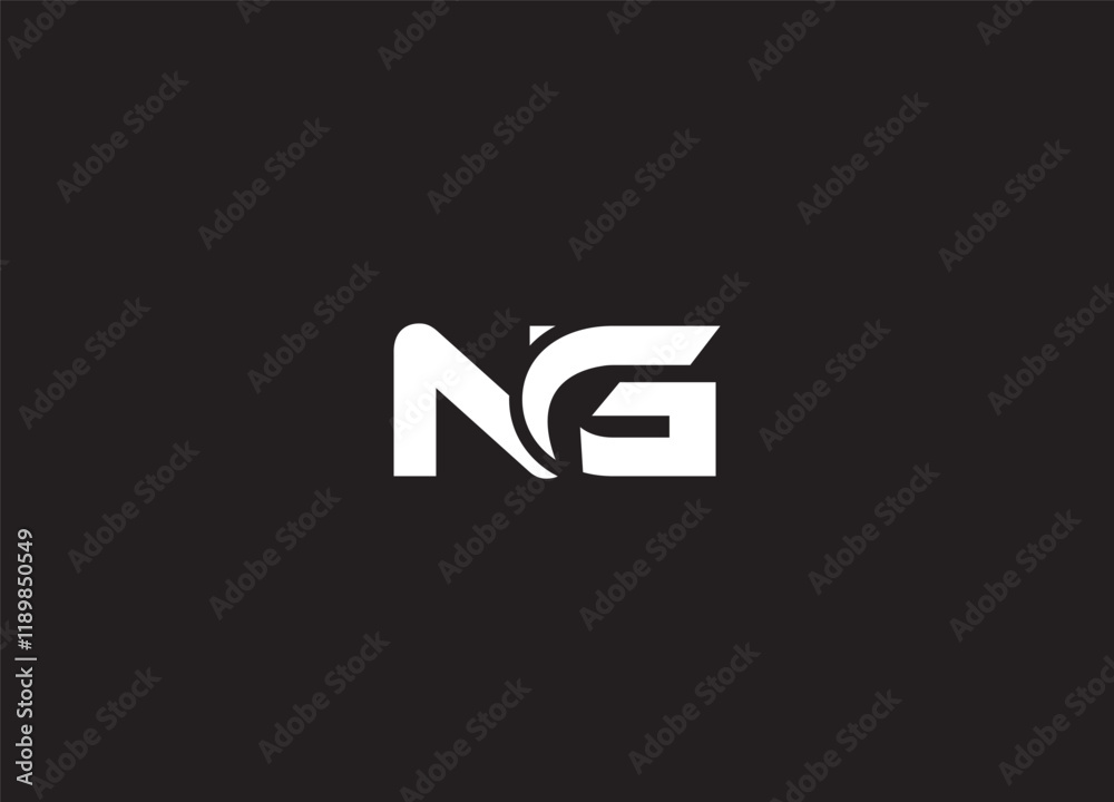 NG Initial letter Logo design And modern logo NG Initial letter Logo design And modern logo