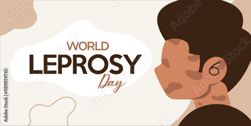 Illustration world leprosy day photo