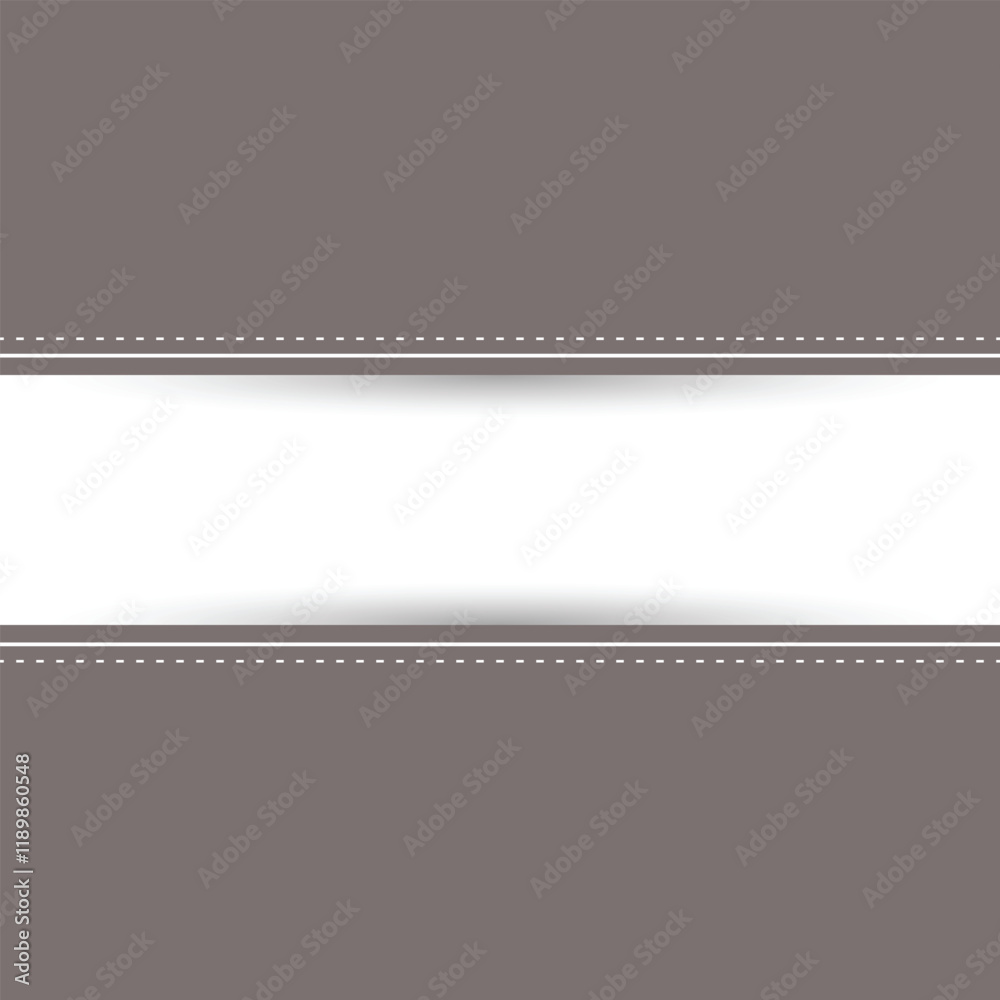 Abstract gray and white background with a stitched line. Abstract gray and white background with a stitched line.
