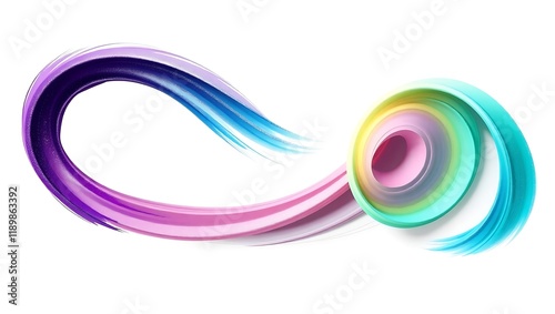 3d Brushstroke different color gradient texture brush png transparent background
