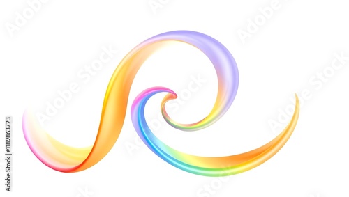 3d Brushstroke different color gradient texture brush png transparent background