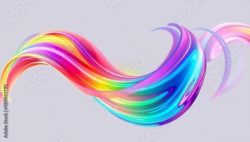 3d Brushstroke different color gradient texture brush png transparent background