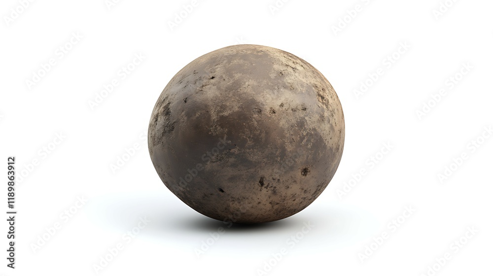 Close up Raw potatoes on a white background Close up Raw potatoes on a white background
