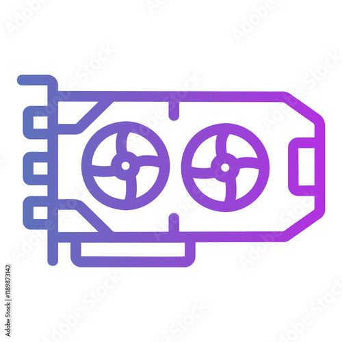 graphics card Gradient icon