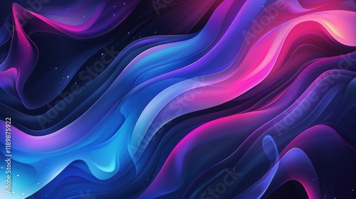Wallpaper Mural Abstract vivid colorful wave flowing express energetic texture. Seamless texture of vividness curve swirling convey sense of harmony and wonderful scene perfect for effect and graphic design. AIG61. Torontodigital.ca