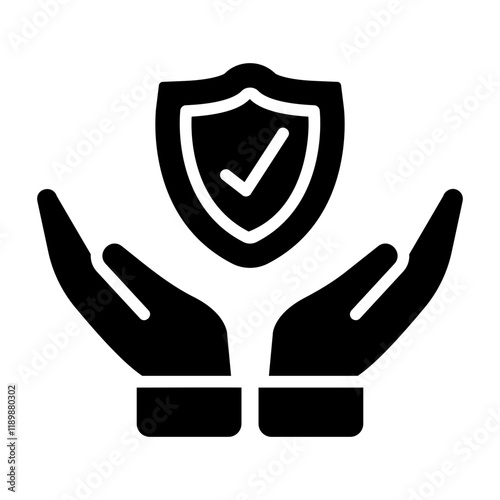 life insurance Solid icon