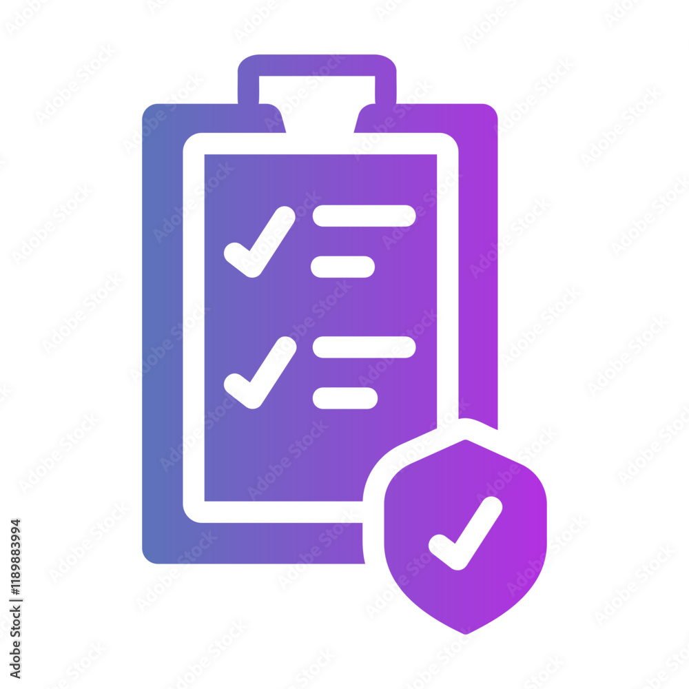 clipboard Gradient icon