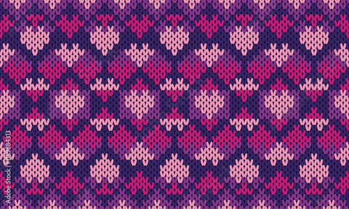 Seamless printable knitting patterns, wallpapers, ultra-high resolution raster illustrations, print-on-demand patterns.