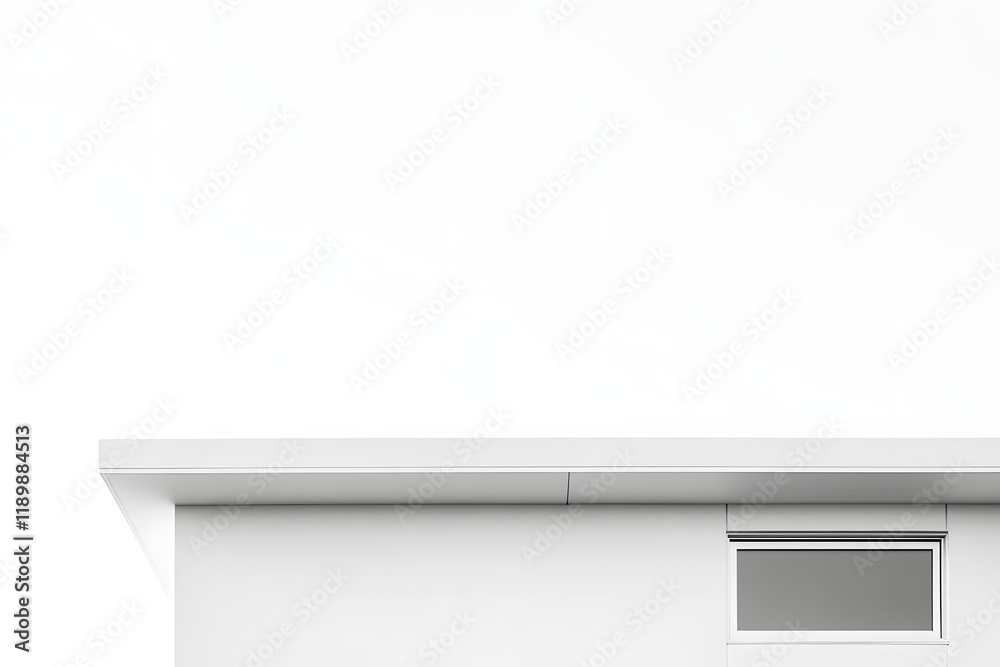 Modern House Design: Simple White Exterior