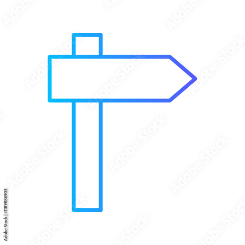 guidepost gradient icon