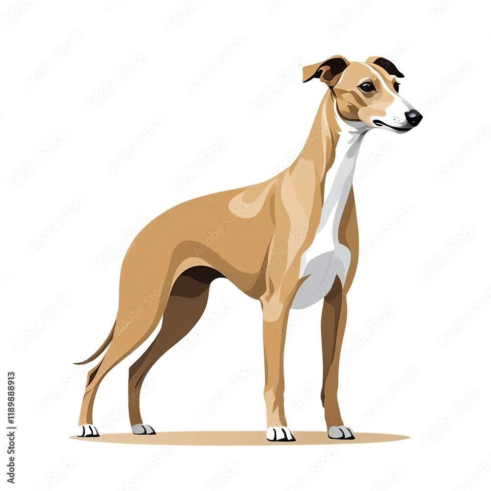 ウィペットの全身イラスト ウィペットの全身イラスト