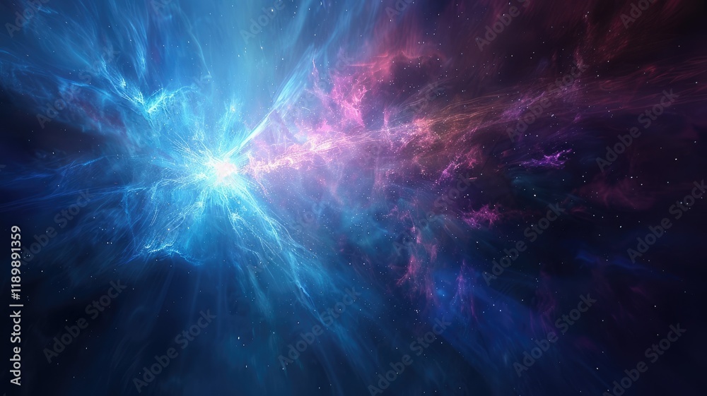 Laser beam effect explode with sparkling shine and emit wonderful light on background convey sense of energy move in straight explosion on space perfect for fantasy science or magic fictional. AIG53. Laser beam effect explode with sparkling shine and emit wonderful light on background convey sense of energy move in straight explosion on space perfect for fantasy science or magic fictional. AIG53.