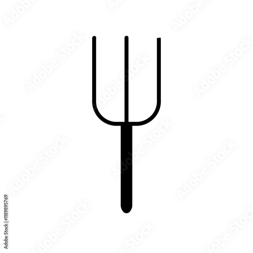 Tableau sur toile fork glyph icon
