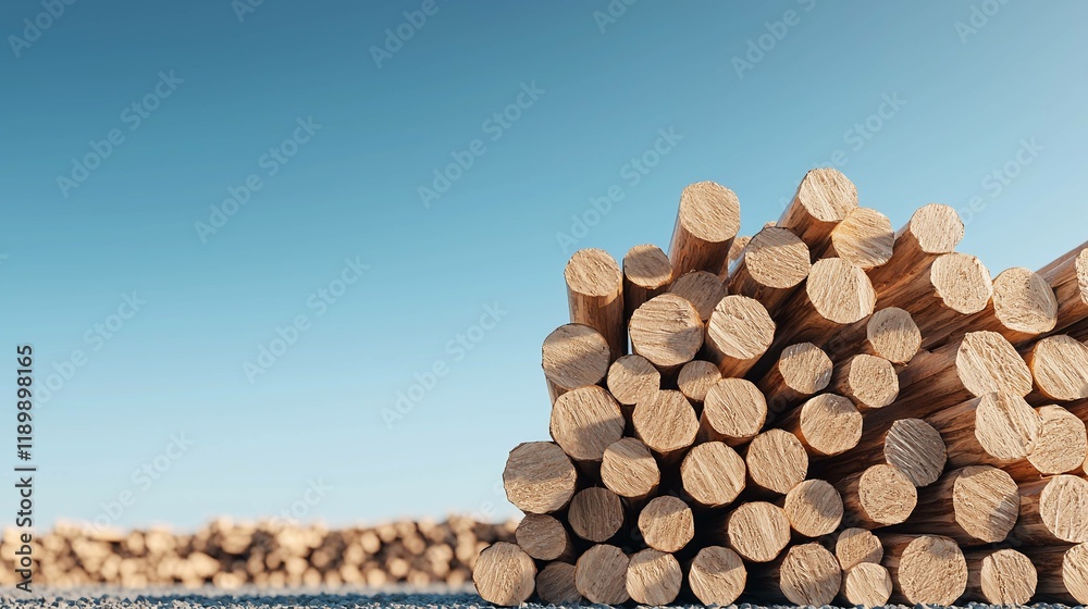 Lumber stacking event forest clearing wood logs open air ground level sustainable logging practices Lumber stacking event forest clearing wood logs open air ground level sustainable logging practices