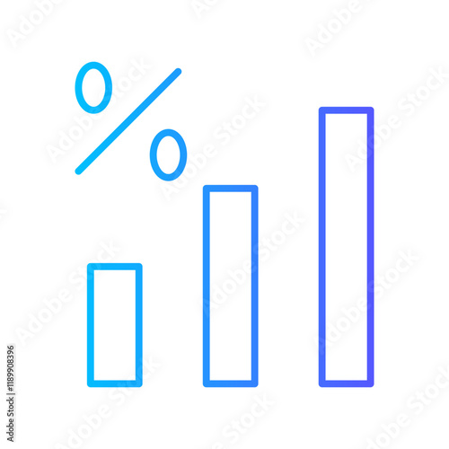 statistical gradient icon