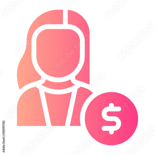 bookkeeper gradient icon