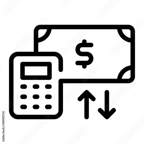 calculation line icon