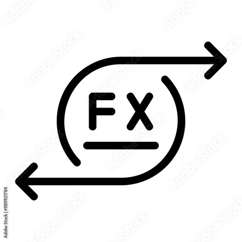 forex line icon