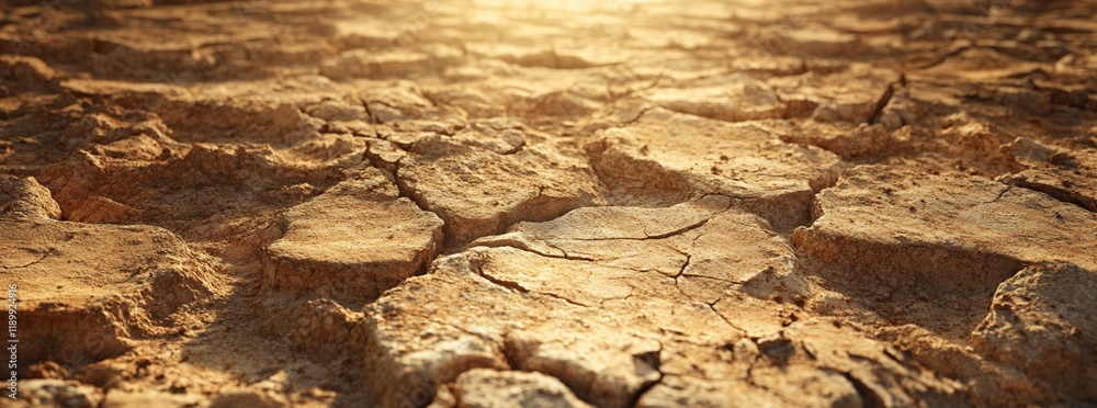 Fototapeta premium Cracked Dry Earth Texture