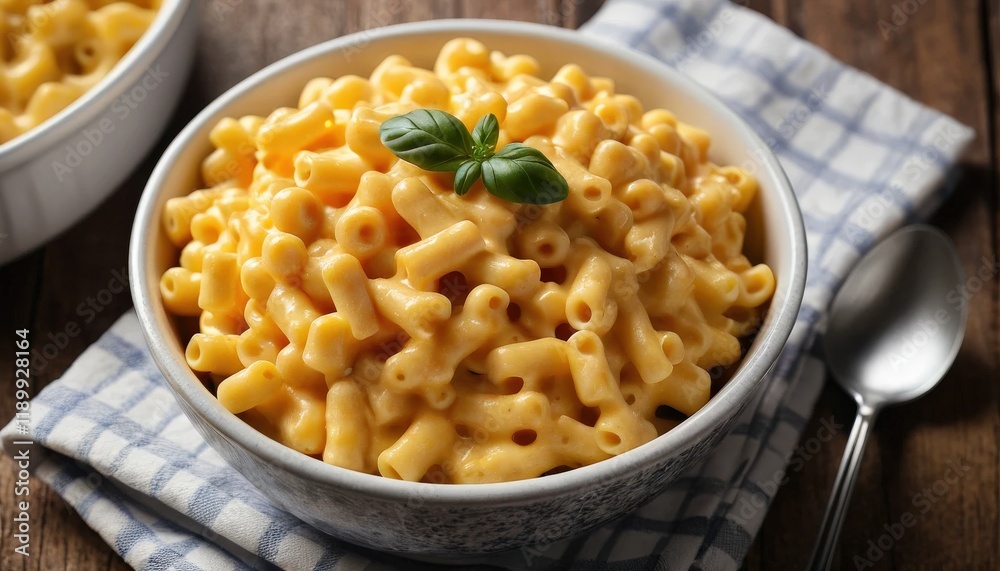 Creamy Mac and Cheese in a Bowl, Ready to Enjoy Creamy Mac and Cheese in a Bowl, Ready to Enjoy
