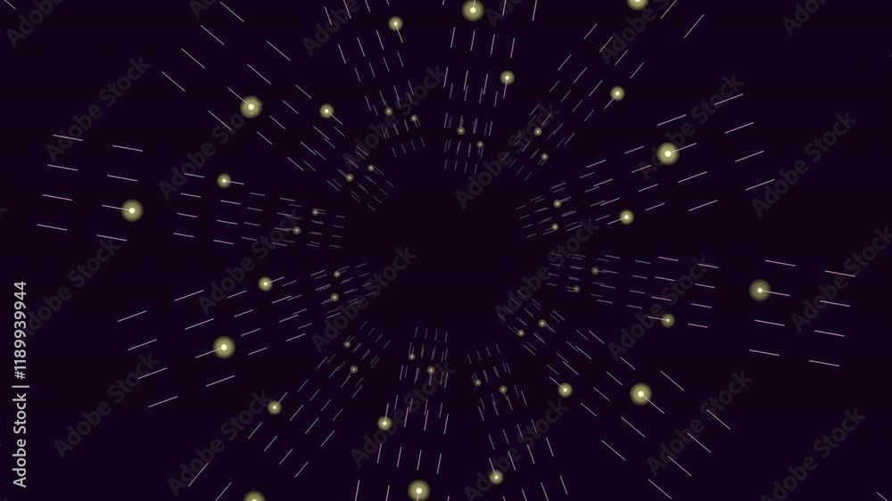 Abstract circular pattern of yellow dots on a black background, with overlapping and spaced-out arrangements. Purpose and context unclear Abstract circular pattern of yellow dots on a black background, with overlapping and spaced-out arrangements. Purpose and context unclear
