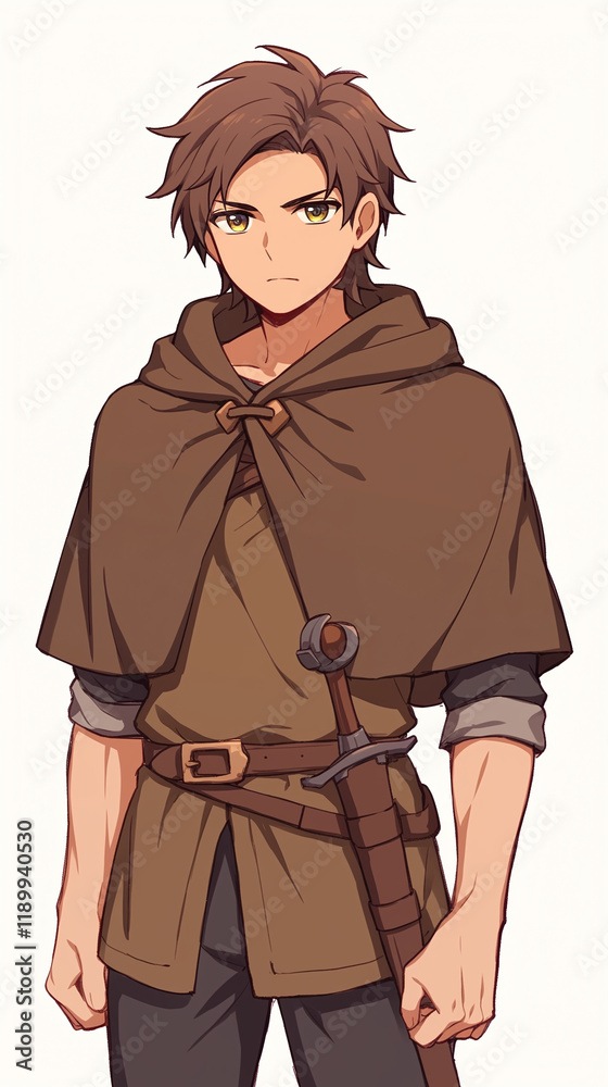 A Powerful Fantasy Character Illustration A Powerful Fantasy Character Illustration