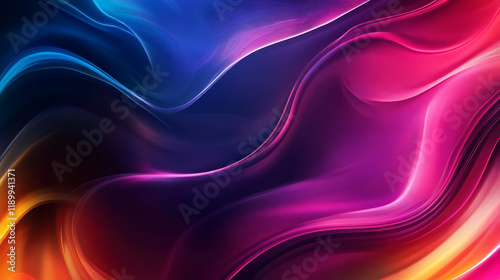 Wallpaper Mural Abstract visuals blending neon lights and textured backgrounds. Torontodigital.ca