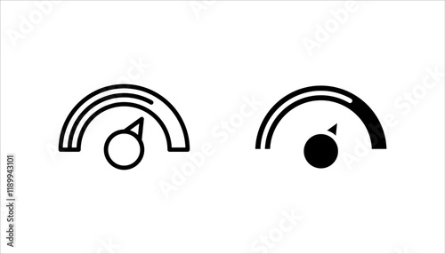 volume control icon set. vector illustration on white background