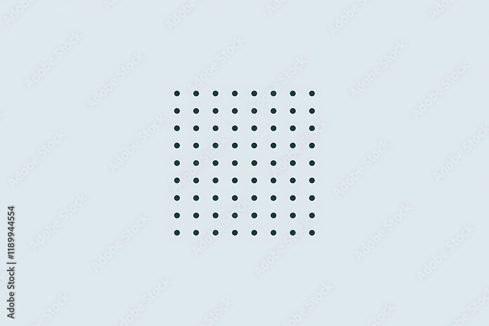 A minimalist design featuring a square grid of evenly spaced dark dots on a light blue background. Simple geometric pattern, clean and modern aesthetic. A minimalist design featuring a square grid of evenly spaced dark dots on a light blue background. Simple geometric pattern, clean and modern aesthetic.