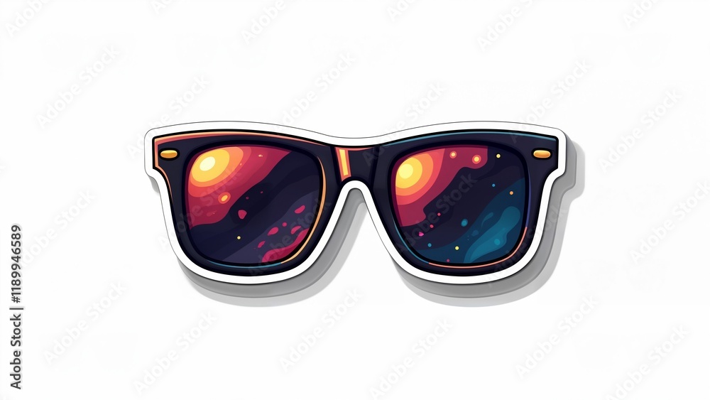 Modern Fashion Sunglasses with Abstract Design Modern Fashion Sunglasses with Abstract Design