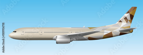 icon logo sign symbol side air jet liner fly sky blue cloudy cloud view plane icon Arab art design vector Boeing visa wing trip pilot Asia holiday cargo Abu Dhabi city Doha Qatar Saudi Riyadh UAE