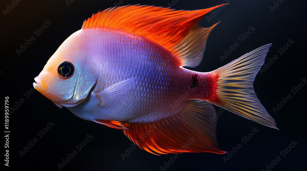 Fototapeta premium colorful tropical fish - exotic underwater animals isolated