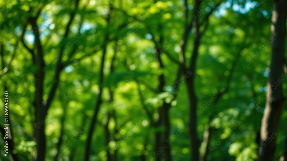 Abstract Nature Bokeh - Green Out-of-Focus Trees - Soft Colors - High Resolution Abstract Nature Bokeh - Green Out-of-Focus Trees - Soft Colors - High Resolution