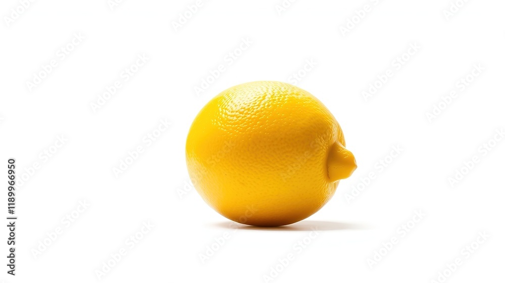 Ripe Lemon, High-Resolution, Fresh, White Background, Food Photography Ripe Lemon, High-Resolution, Fresh, White Background, Food Photography
