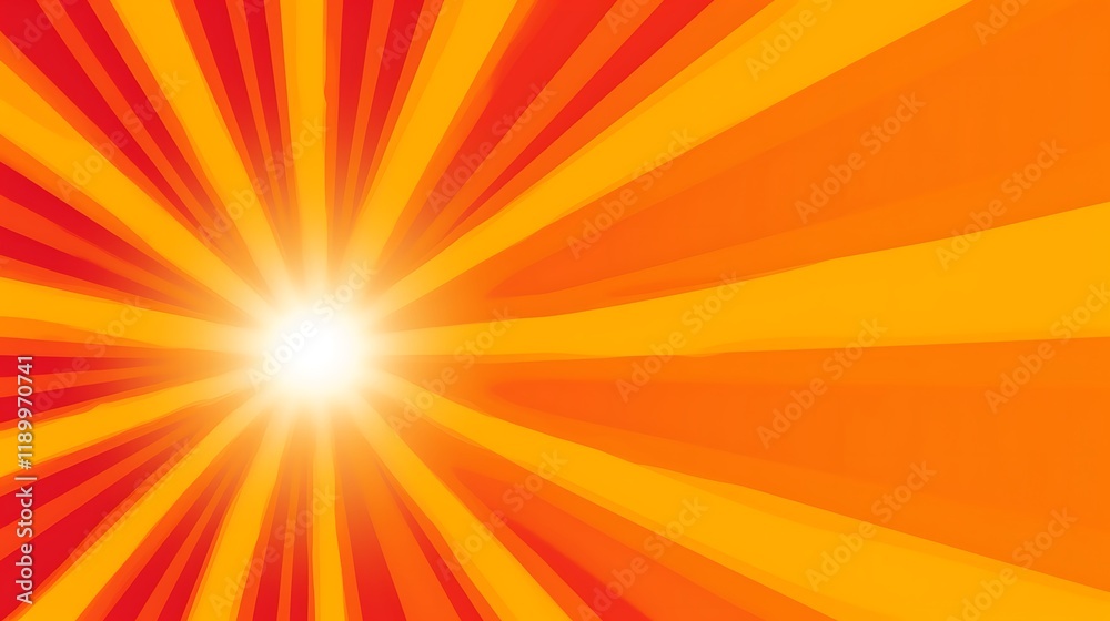 Abstract Sunburst Design in Warm Orange and Red Hues Abstract Sunburst Design in Warm Orange and Red Hues