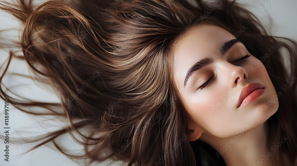 Obraz premium Healthy hair is showcased.