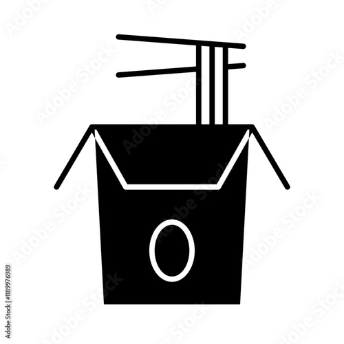 noodles glyph icon