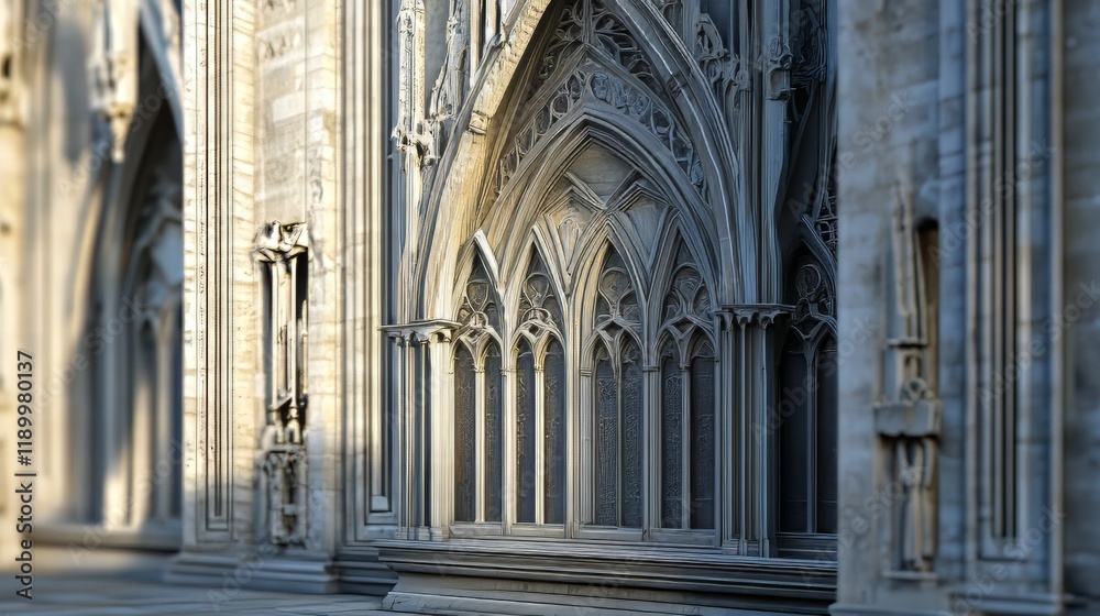 Gothic architecture church detail Gothic architecture church detail
