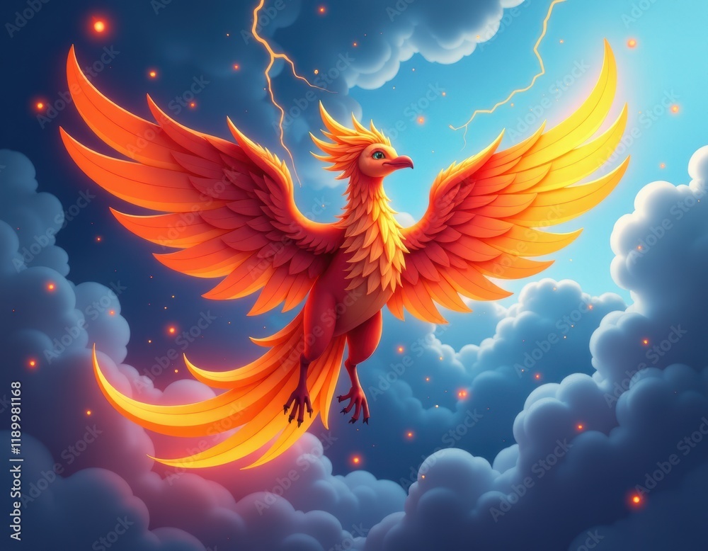 custom made wallpaper toronto digitalMajestic Phoenix Soaring Through the Heavens