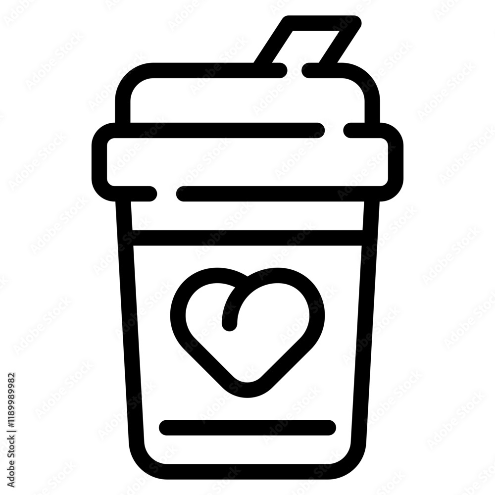 Coffee Cup Line Icon Coffee Cup Line Icon